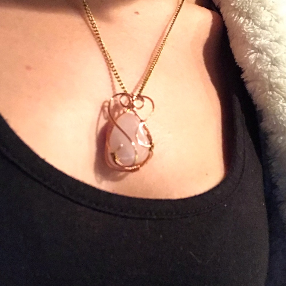 SOLD Handmade wire wrapped pendant - Picture 3 of 5